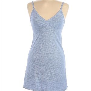 blue floral brandy dress